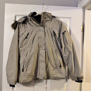 Vintage Board Dokter Snowboarding Jacket - Very light Grey/Off White - Size M